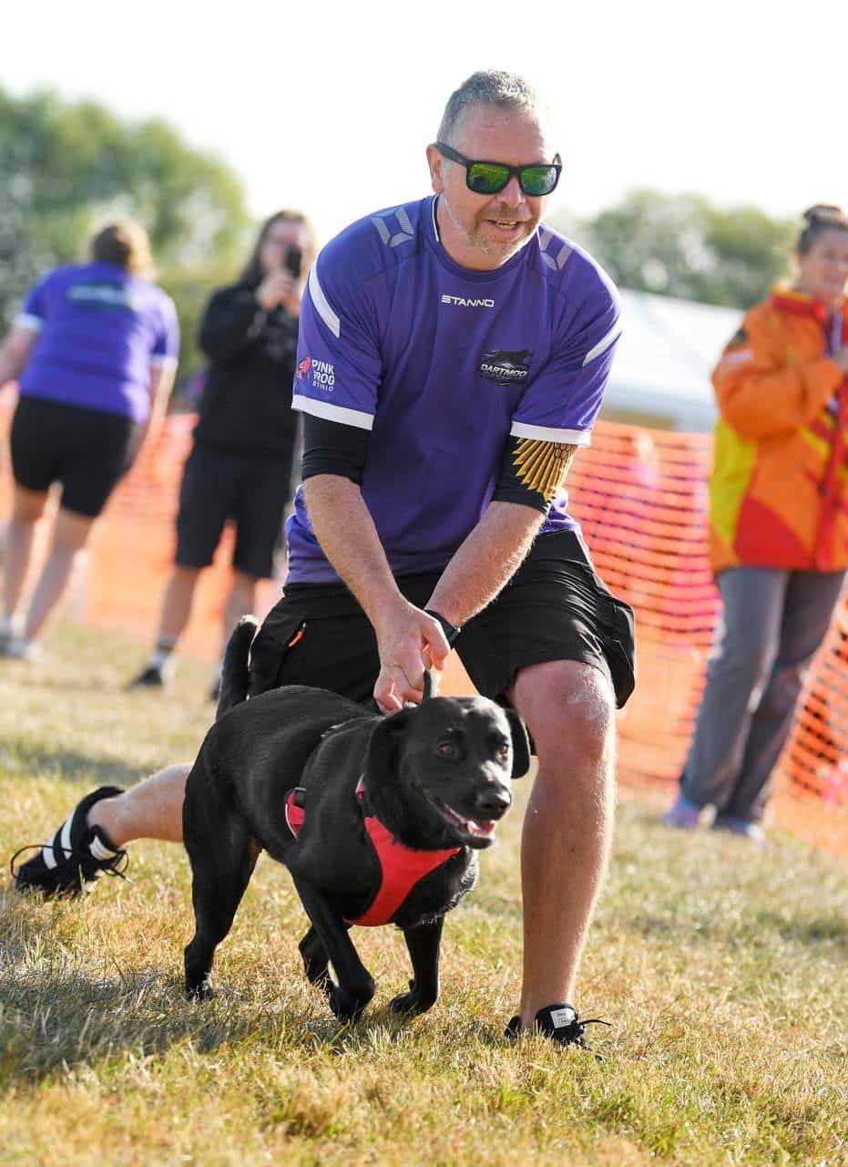 Mike holding Kali at the start